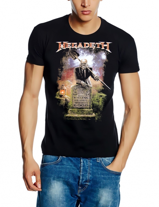 MEGADEATH 35 YEARS GRAVEYARD killing business ORIGINAL Schwarz Grössen S M L XL