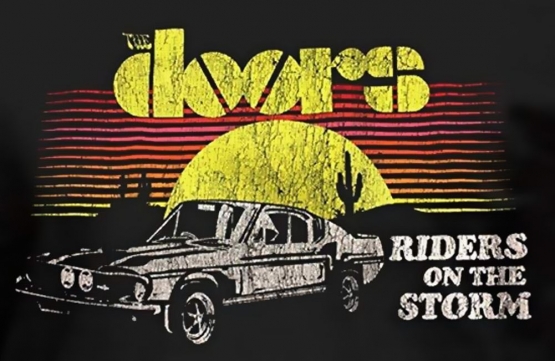 The Doors Riders on the Storm CAR ORIGINAL Schwarz Grössen S M L XL