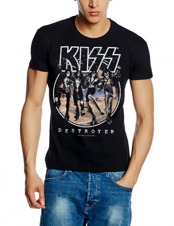 KISS destroyer  ORIGINAL schwarz Grössen S M L XL