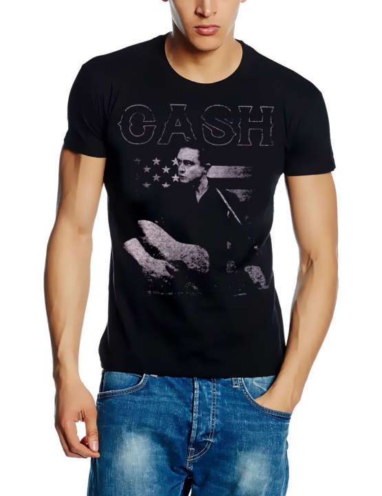 Johnny Cash American Guitar  ORIGINAL schwarz Grössen S M L XL