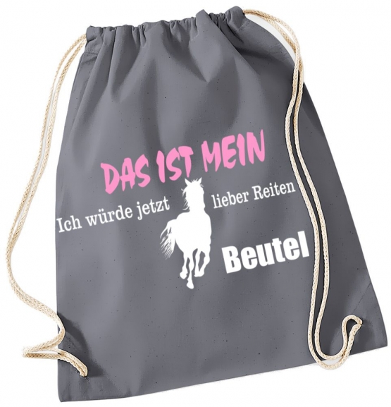 Das ist mein ich würde jetzt lieber Reiten Beutel ! Turnbeutel Schwarz