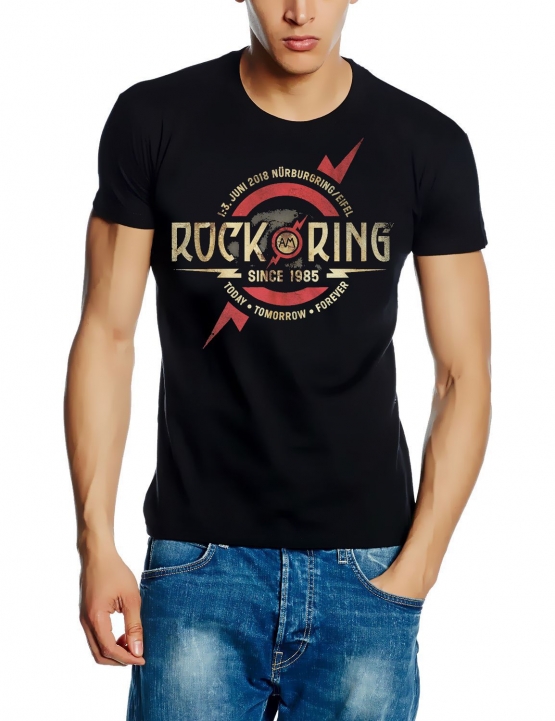 ROCK AM RING Flash Circle since 1985  ORIGINAL schwarz Grössen S M L XL 2XL