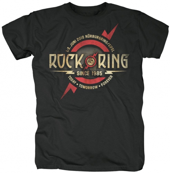 ROCK AM RING Flash Circle since 1985  ORIGINAL schwarz Grössen S M L XL 2XL