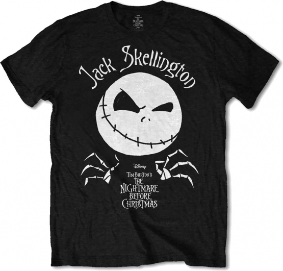 TIM BURTON´S The Nightmare before Christmas - Jack Skellington T-Shirt Schwarz Marvel S M L XL