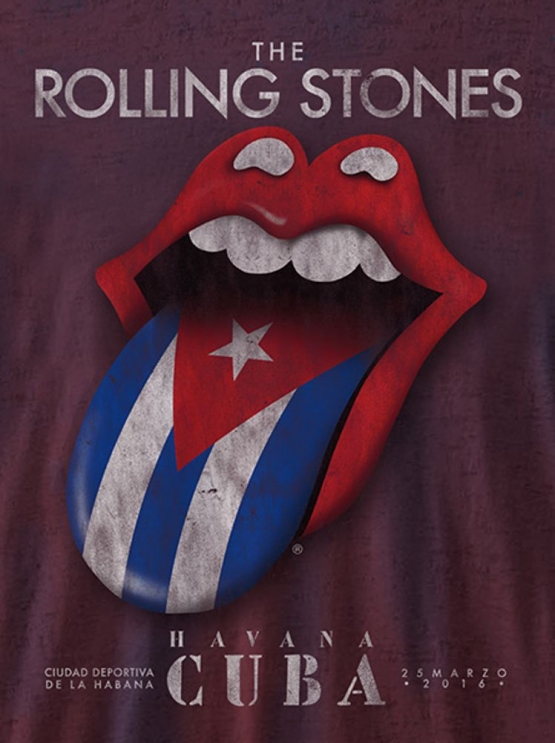 ROLLING STONES HAVANA Cuba  Herren T-Shirt  vintage Rot S M L XL 2XL