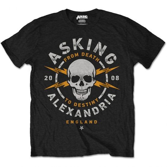 Asking Alexandria from Death to Destiny ENGLAND original Herren T-Shirt  Schwarz S M L XL 2XL