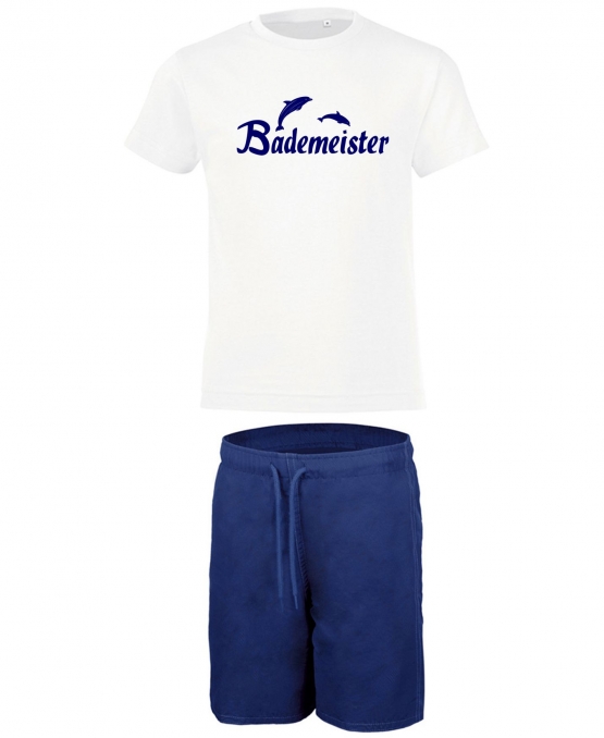 BADEMEISTER Kostüm T-Shirt + Badehose + Kopfbedeckung 1 bis 3 Teile Gr.S M L XL XXL 3XL 4XL 5XL