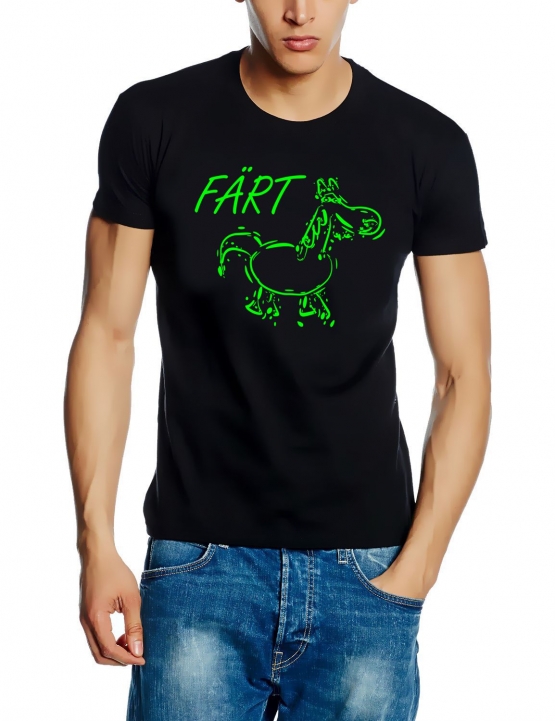 FÄRT Herren T-Shirt  Schwarz - neongrün S M L XL 2XL