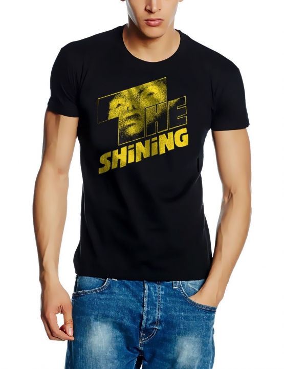 THE SHINING Steven King original Herren T-Shirt  schwarz logo yellow S M L XL 2XL