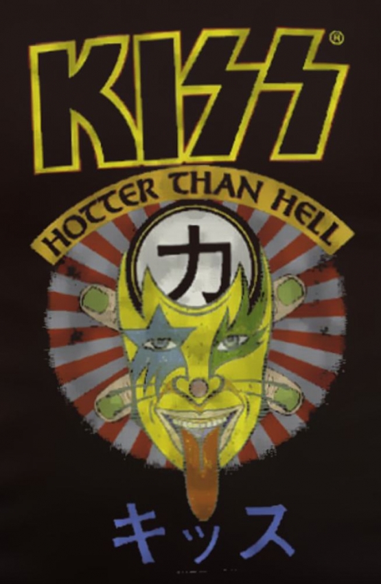 KISS - Hotter than Hell Japan original Herren T-Shirt  Schwarz S M L XL 2XL