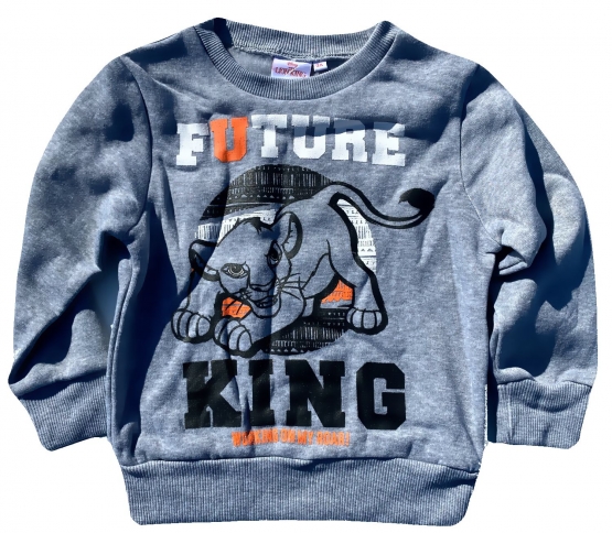 König der Löwen Sweatshirt  Kinder 3 4 6 8 Jahre 98 104 110 116 128 cm grau oder blau