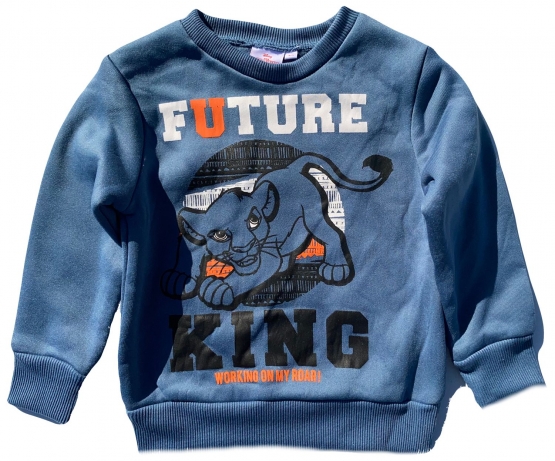 König der Löwen Sweatshirt  Kinder 3 4 6 8 Jahre 98 104 110 116 128 cm grau oder blau