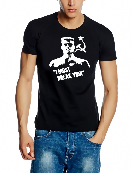 ROCKY gegen DRAGO I must break you ! T-shirt schwarz