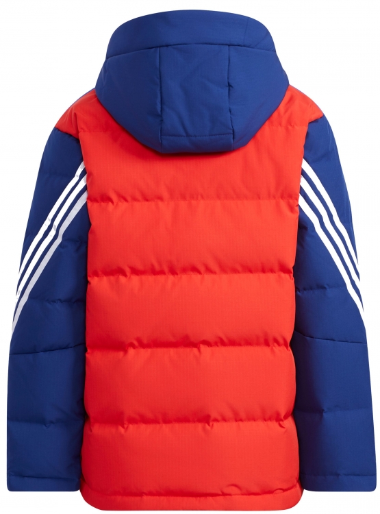 Adidas Kinderjacke Rot-Blau Gr. 128 134 140 152 164 176 Winterjacke mit Daunen Jungen + Mädchen