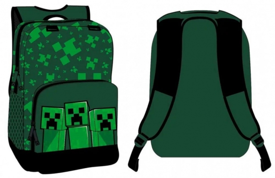 MINECRAFT Rucksack Tasche Kinder + Jugendliche Grün MNCT-296 Back Pack