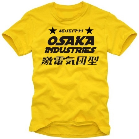 OSAKA industries T-SHIRT gelb / schwarz   S M L XL XXL