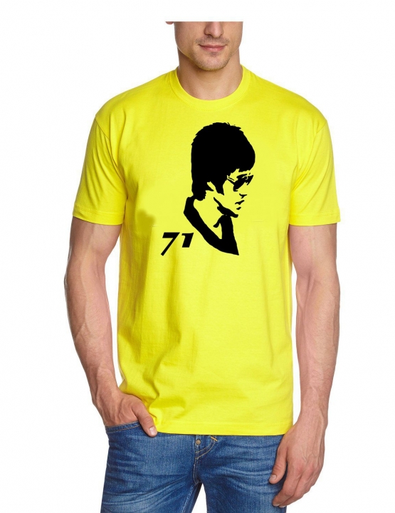 BRUCE LEE 71  t-shirt gelb