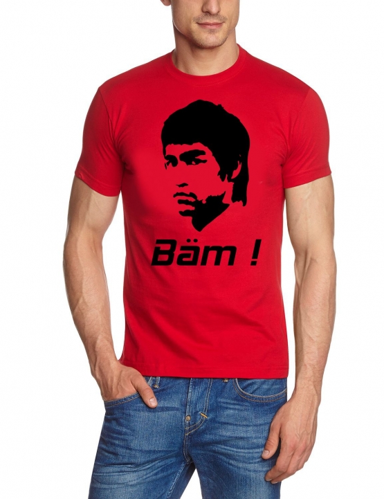 Bruce Lee 71 Bäm t-shirt rot  S M L XL XXL