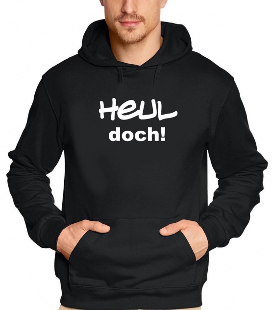 HEUL DOCH hoodie schwarz s m l xl xxl