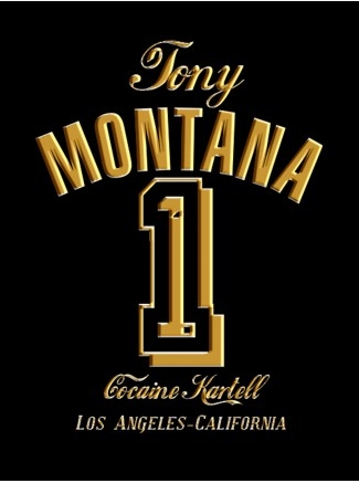 TONY MONTANA t-shirt Nr.1 black / gold