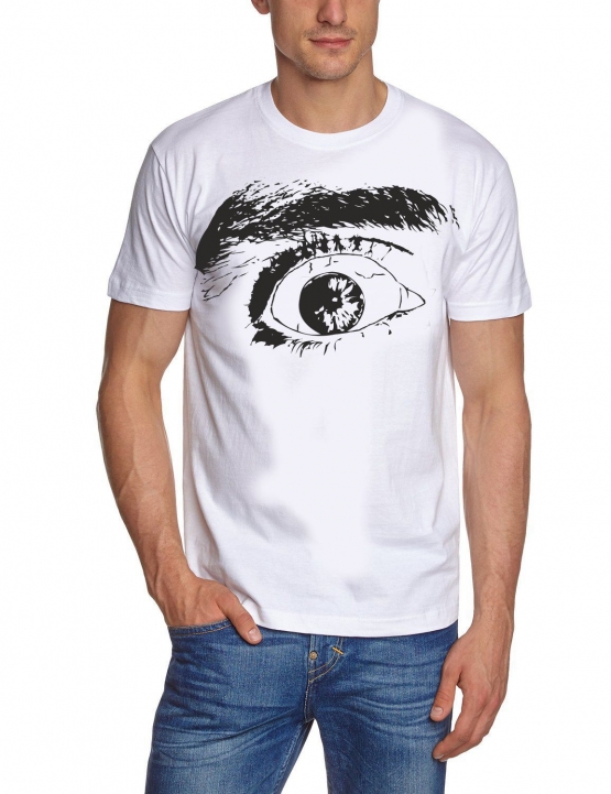 T-SHIRT MIT AUGE ! weiss