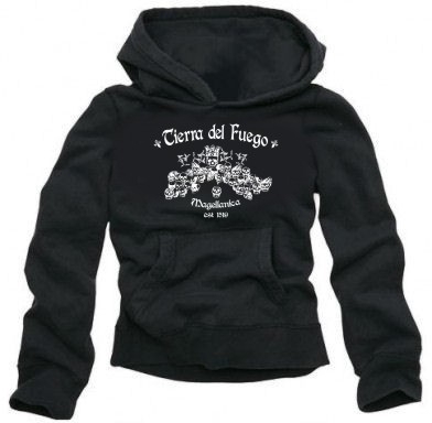 Tierra del Fuego HOODIE vorne S M L XL XXL