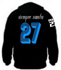 HOODIE schwarz RIO simpre samba HOODIE schwarz Nr.27