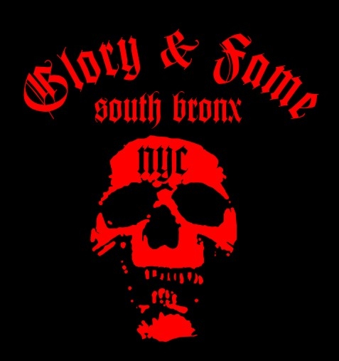 GLORY&FAME south bronx NYC GIRLY t-shirt schw./rot