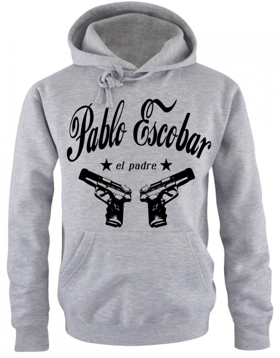 Pablo Escobar EL PADRE Hoodie grau S M L XL XXL