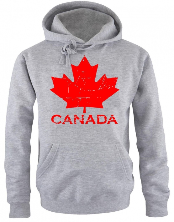 CANADA vintage Hoodie Kapuzensweatshirt hellgrau