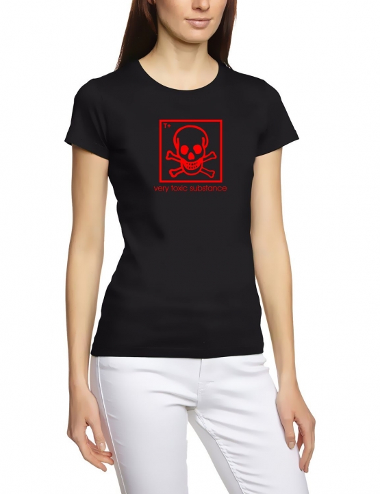 VERY TOXIC SUBSTANCE t-shrt schwarz GIRLY S-XL