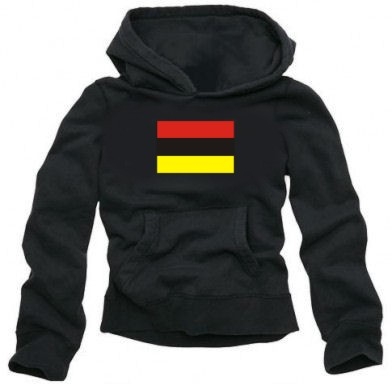 HOODIE ROT-SCHWARZ-GOLD falsche Deutschland Flagge