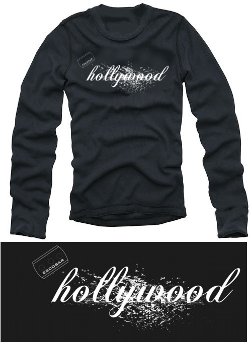 Hollywood COCAINE LONGSLEEVE T-Shirt black kokain