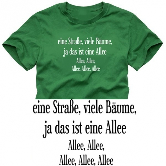 Eine Straße - viele Bäume - Allee Allee T-SHIRT