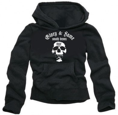 glory & fame HOODIE south bronx NYC Sweatshirt schwarz