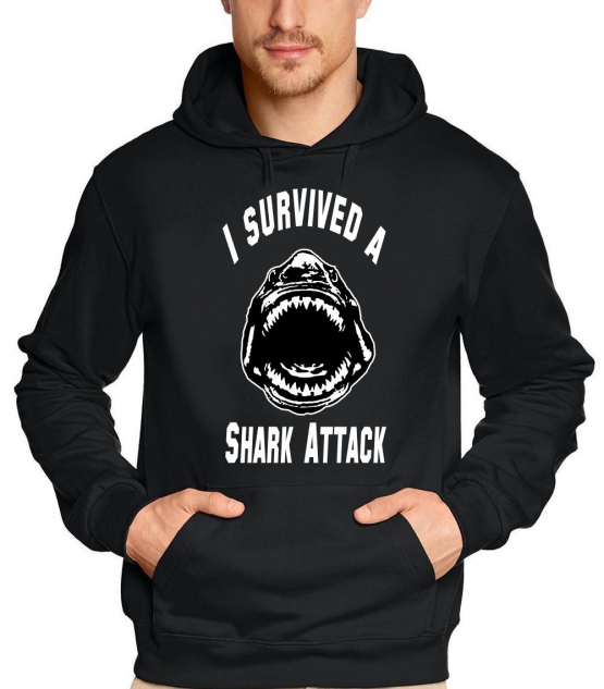 I survived a SHARK ATTACK HOODIE