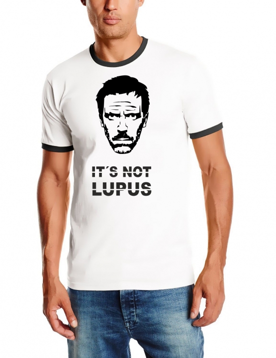 IT´S NOT LUPUS DR. HOUSE T-SHIRT CONTRAST RINGER