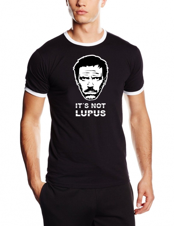 IT´S NOT LUPUS DR. HOUSE T-SHIRT CONTRAST RINGER