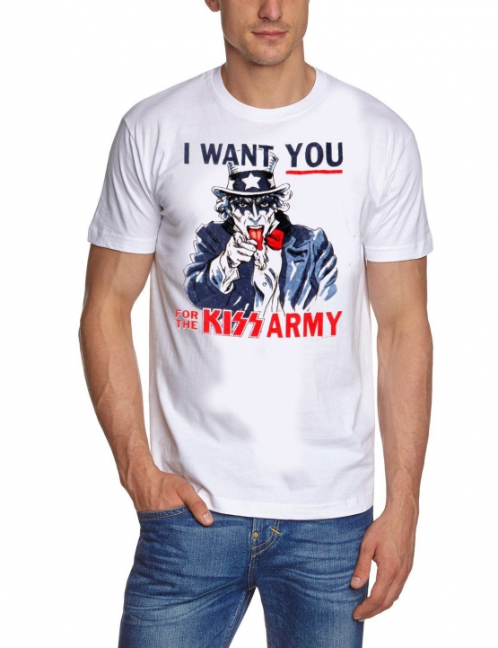 KISS T-SHIRT KISSARMY WEISS