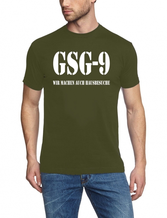 GSG 9 - T-SHIRT - HAUSBESUCHE POLIZEI S M L XL XXL XXXL