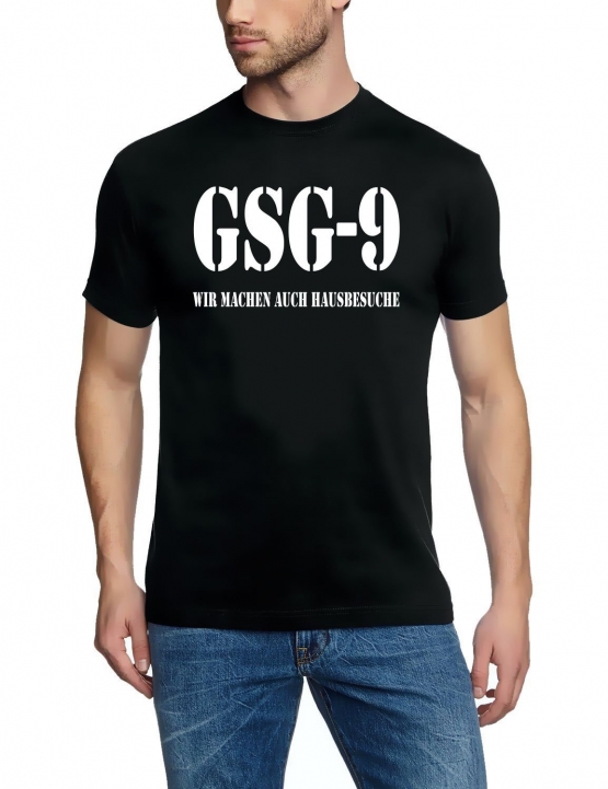 GSG 9 - T-SHIRT - HAUSBESUCHE POLIZEI S M L XL XXL XXXL