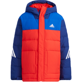 Adidas Kinderjacke Rot-Blau Gr. 128 134 140 152 164 176 Winterjacke mit Daunen Jungen + Mädchen