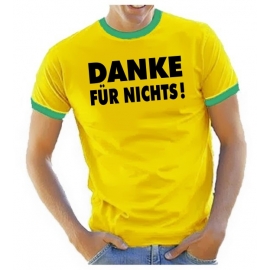 DANKE FÜR NICHTS - RINGER T-SHIRT