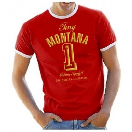 TONY MONTANA NR.1 cocaine business Druck in GOLD