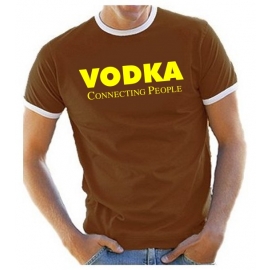 VODKA connection people RINGER T-SHIRT