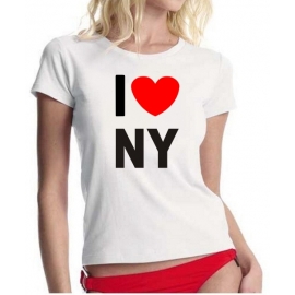 I LOVE NY girly T-SHIRT DAMEN