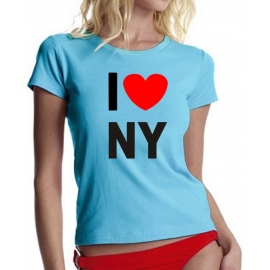 I LOVE NY girly T-SHIRT DAMEN