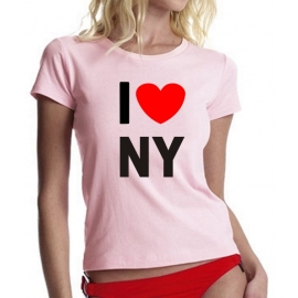 I LOVE NY girly T-SHIRT DAMEN