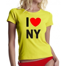 I LOVE NY girly T-SHIRT DAMEN