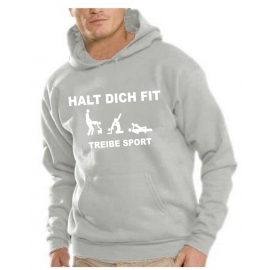 Halt Dich Fit - Treibe Sport - PERSIFLAGE HOODIE S - XXXL